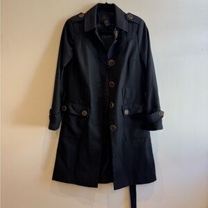 Black Women's Trench Coat